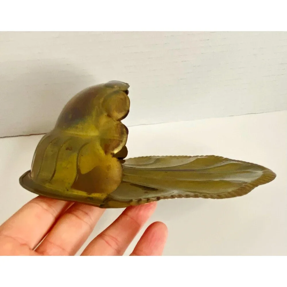 Vintage Brass Shell Sconce Candleholder